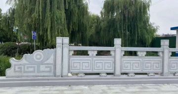 四平 芝麻灰桥栏杆、河道栏杆安装效果