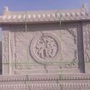 四平 芝麻白花岗岩屏风，照壁，影壁
