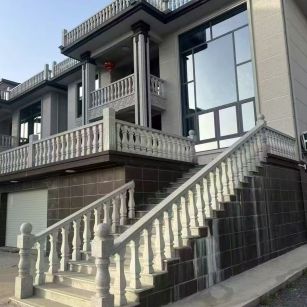 四平 芝麻白别墅阳台栏杆，楼梯栏杆
