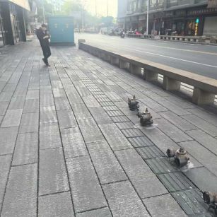 四平仿古石铺装效果
