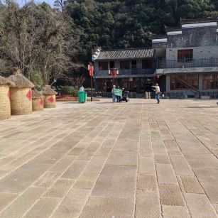四平仿古石铺装效果