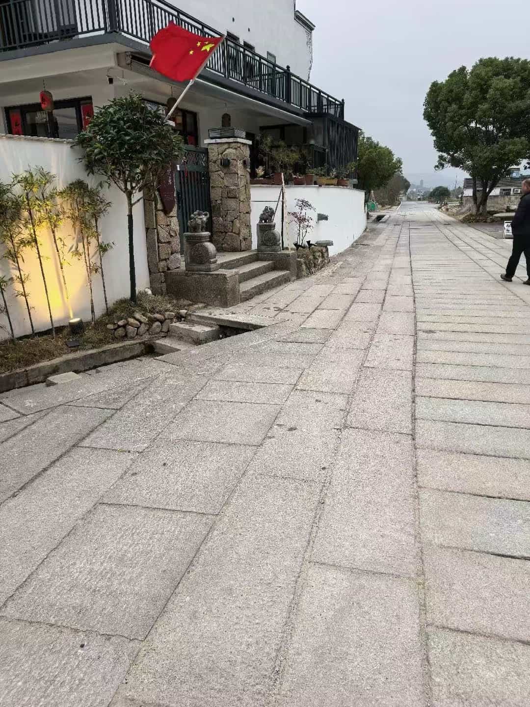 四平仿古石铺装效果