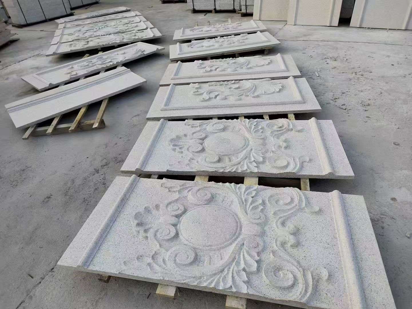 四平 芝麻白干挂雕花板