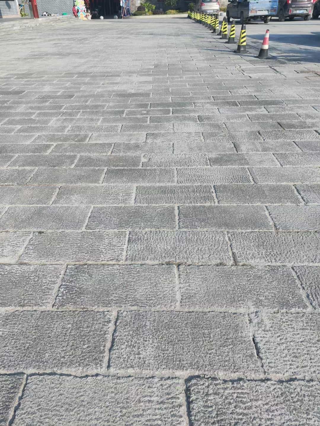 四平仿古石铺装效果