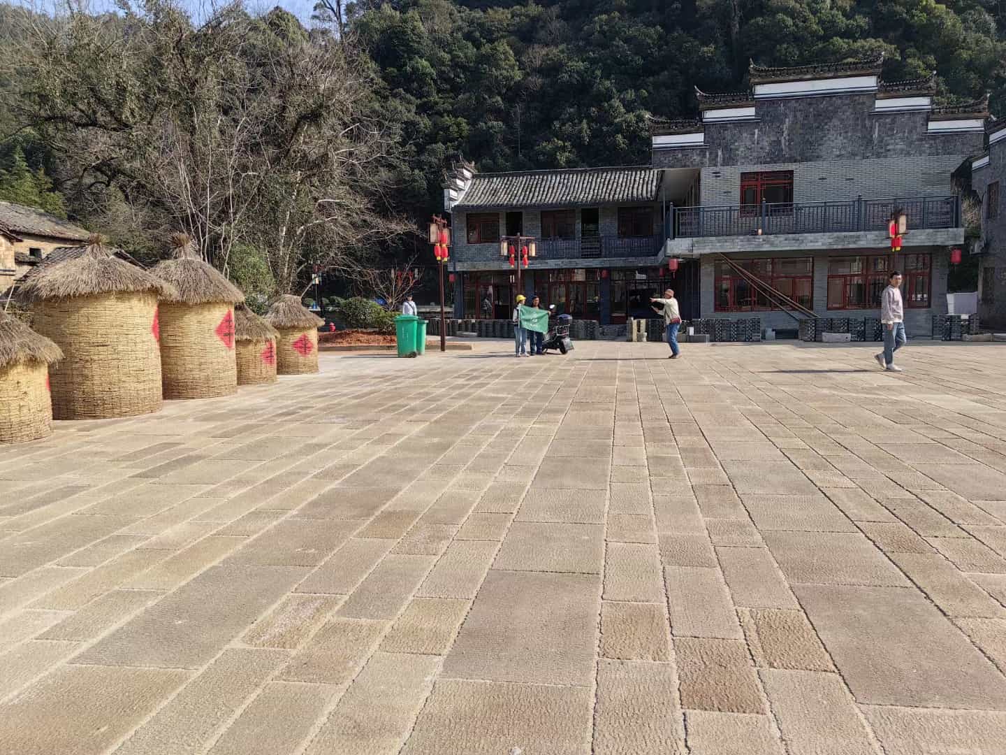 四平仿古石铺装效果
