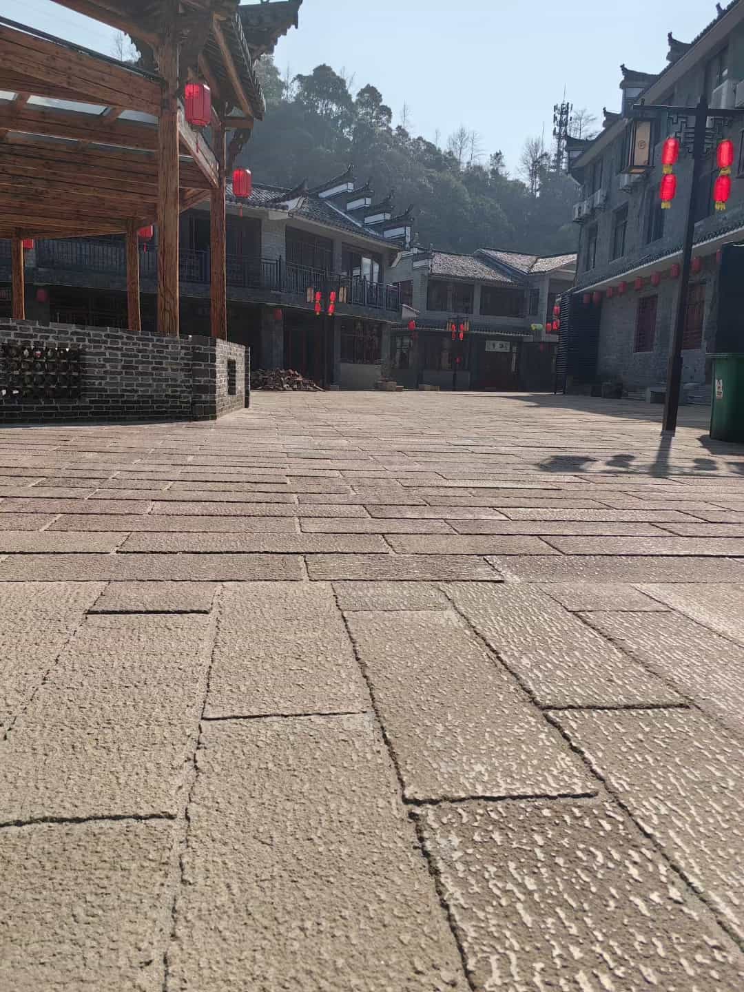 四平仿古石铺装效果