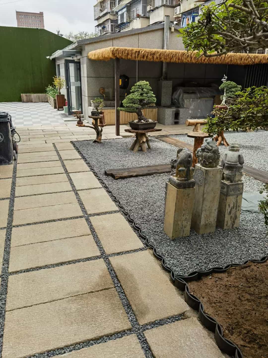 四平仿古石铺装效果