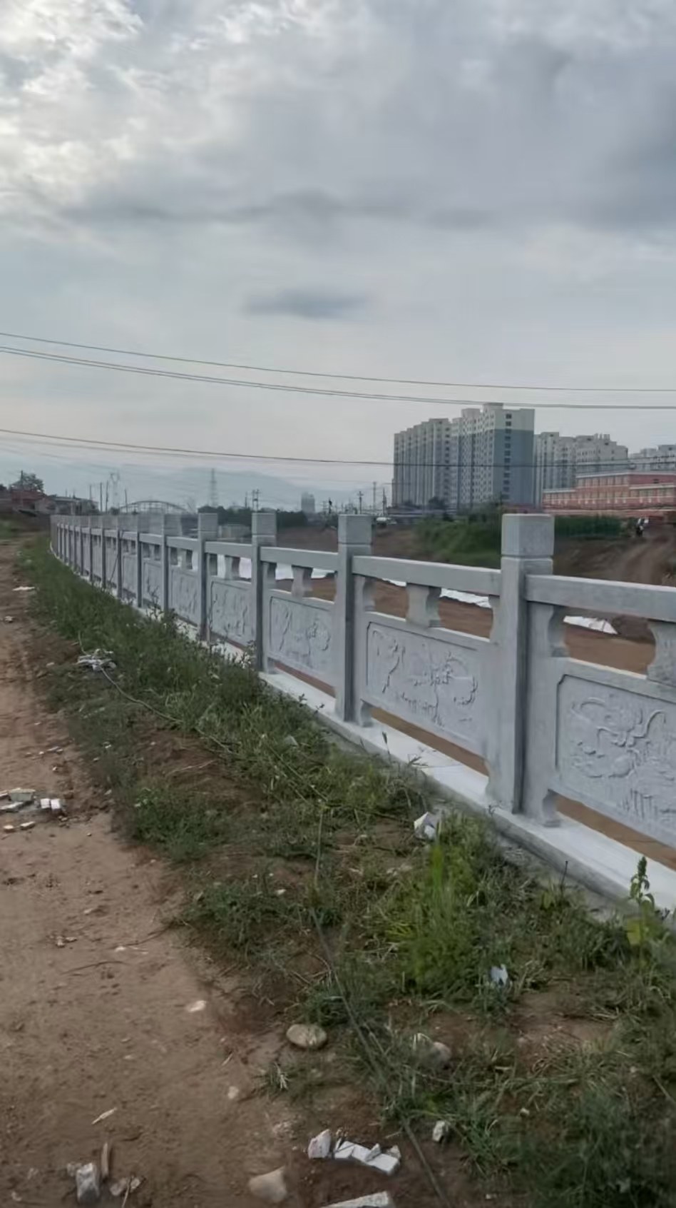 四平 石材河道栏杆